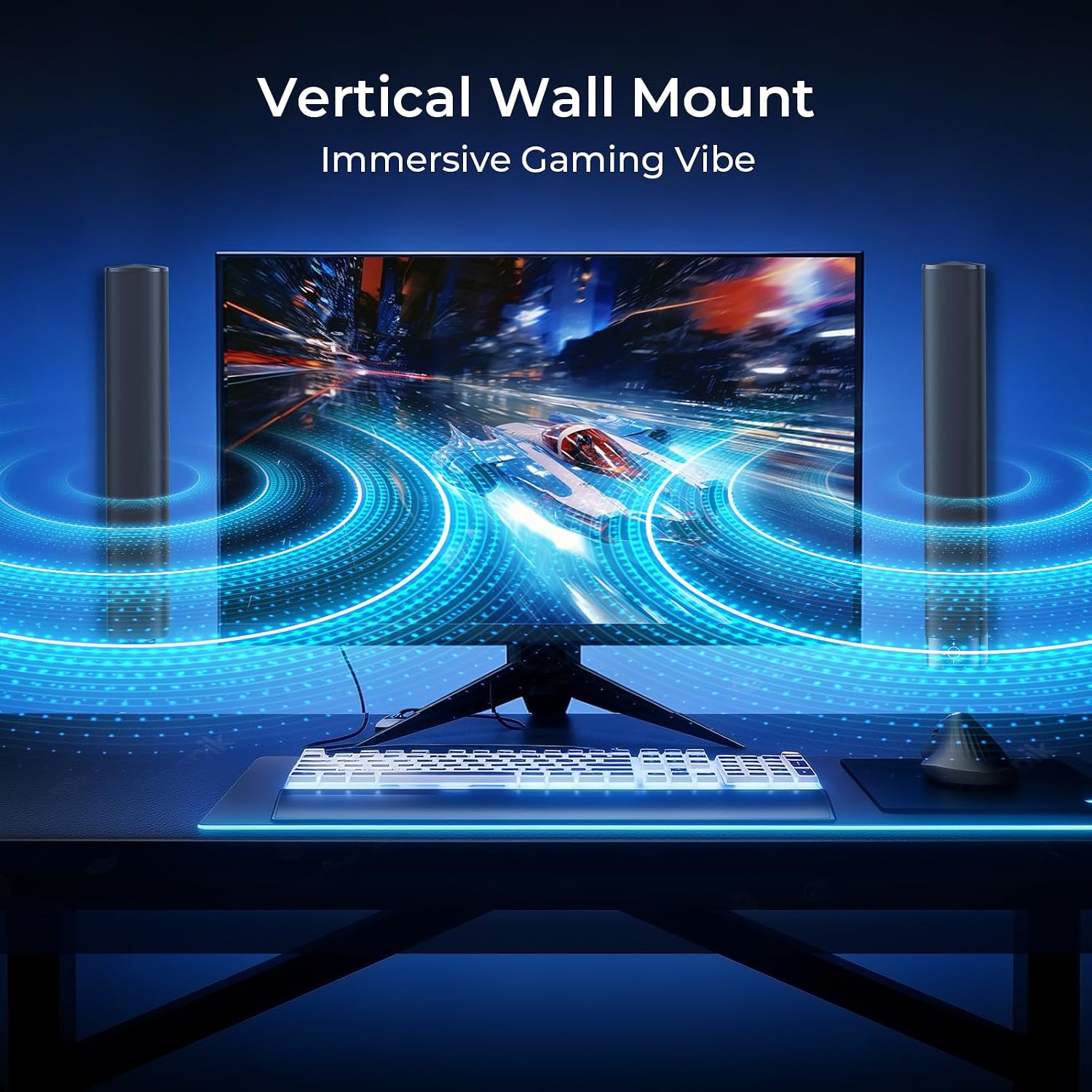 Sound Bar for Smart TV, Soundbar with Bluetooth/ARC/Opt/AUX Connect, Auto Volume Boost, 3 Equalizer Modes, 2 in 1 Detachable Soundbar for TV/PC/Gaming/Projectors - Image 4