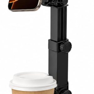 Car Cup Holder Phone Mount,Any car Model 360°Adjustable N52 Magnetic Stand,one-Handed Operation,Suitable for All Smartphones (Black,1Pcs)